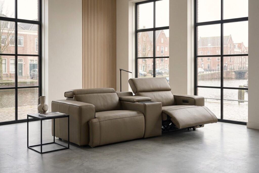Bentley 2-zitsbank relax groen in een modern interieur: 2-zitsbank in groen