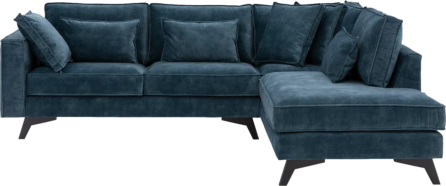 Hoekbank Chambre blauw (Goossens)
