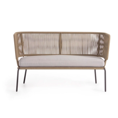 Kave Home Nadin 2-zitsbank beige koord (fonQ)