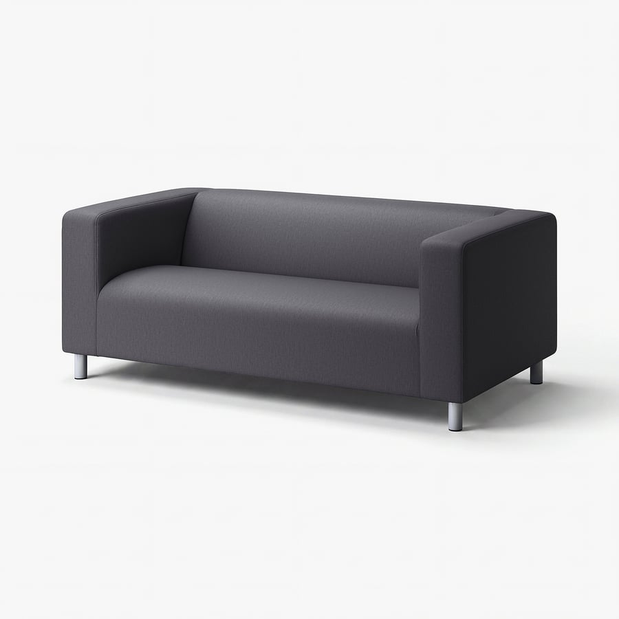 KLIPPAN 2-zitsbank Vissle grijs (IKEA)