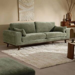 NOUS Living 3-zitsbank Torino groen rib (wehkamp)