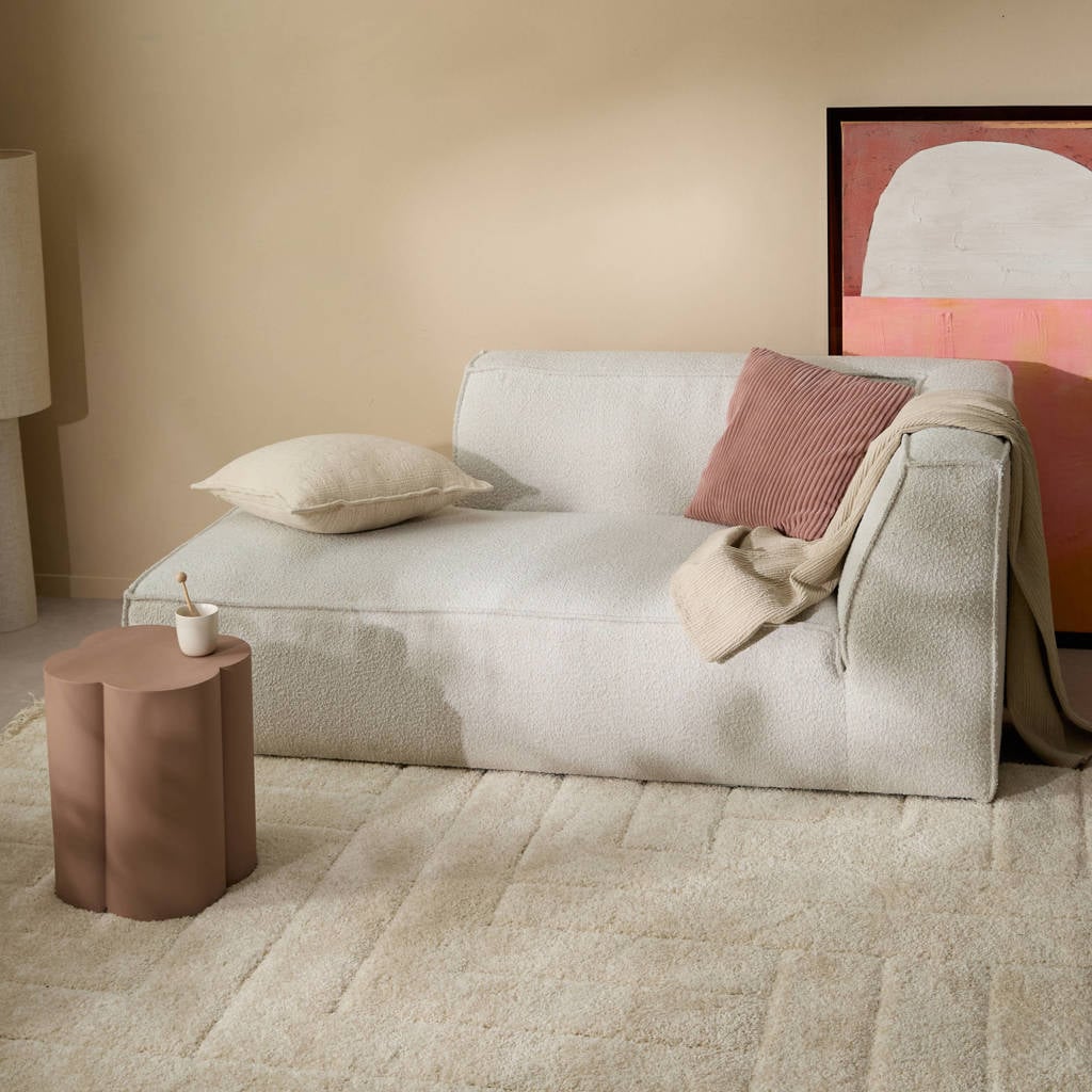NOUS Living chaise longue Newton creme boucle (wehkamp)