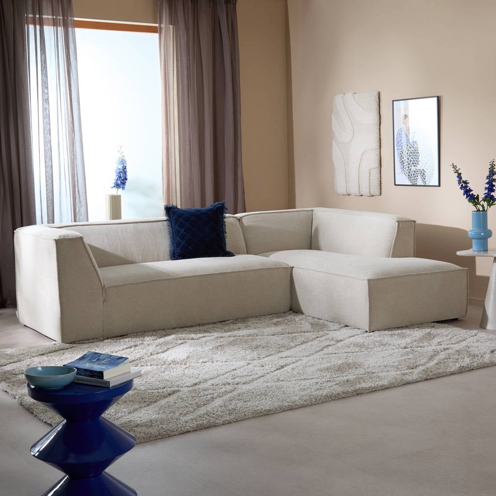 NOUS Living hoekbank Newton beige boucle (wehkamp)