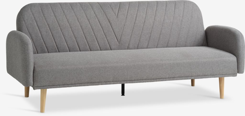 PARADIS slaapbank lichtgrijs/eiken (JYSK)